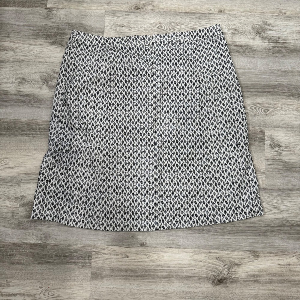 CJ Banks Women's Plus Size 24W Skirt‎ Diamond Print A-Line Career Casual